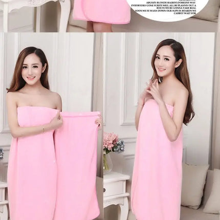 Women Bath Towels for Adults Bath Robe Bathrobe Body Spa Wrap Towel Gown Bathroom Accessories Sets