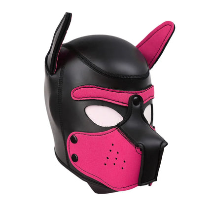 20 Styles Neoprene Puppy Play Dog Hood Mask,Bdsm Bondage Slave Pet Roleplay Party Pup Mask,Removable Muzzle,Couple Flirt Sex Toy