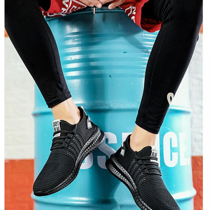 Fashion Sneakers Lightweight Men Casual Shoes Breathable Male Footwear Lace Up Walking Shoe