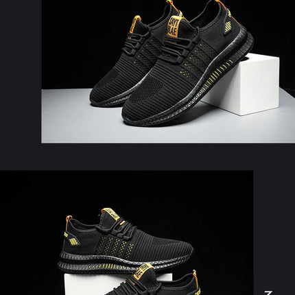 Fashion Sneakers Lightweight Men Casual Shoes Breathable Male Footwear Lace Up Walking Shoe