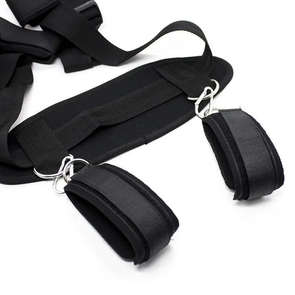 BDSM bondage handcuff foot cuffs Fetish collar Sling back Strap On Sex Toys for Couples Hogtie Unlock New Restraint Experiences