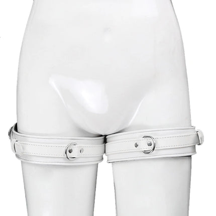 Thierry Adjustable PU Leather Erotic Thigh Cuffs Restraints Bondage Adult Sex Toys Leg Cuffs Restraints Sex Bondage SM Toys
