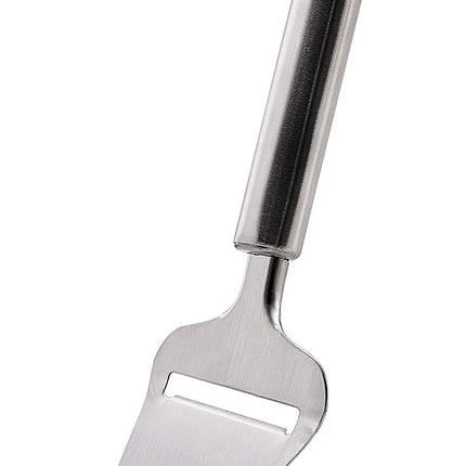 LMETJMA Stainless Steel Cheese Slicer Heavy Duty Plane Cheese Cutter Non-Stick Cheese Slicer Knife Server KC0331