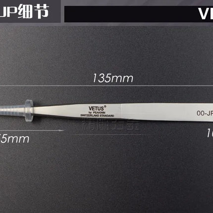 100% Original VETUS JP Series Premium Tweezers for Eyelash Extensions Anti-static Hyperfine High Precision Makeup Pinzas