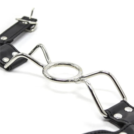 Manyjoy Mouth Gag Head Harness Restraints Tools Spider Shape Metal O Ring Mouth Gag Bondage Erotic Sex Toys Adult Games  BDSM