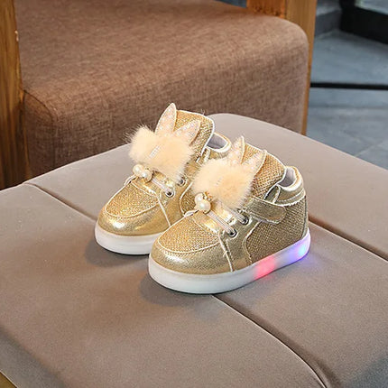 Children's Led Sneakers Girls Glowing Kids Shoes for Girls Luminous Girls Sneakers Baby Kid Shoes with Backlight Sole
