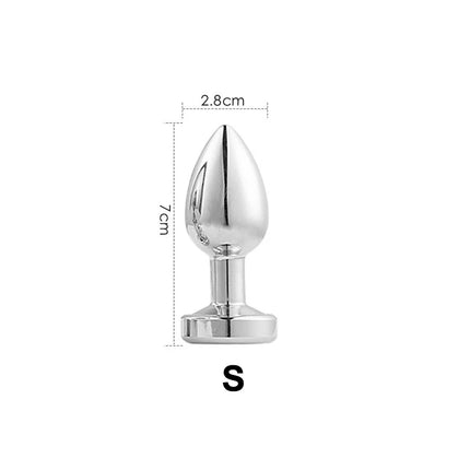 LED Light Anal Plug Stainless Steel Butt Plug Prostate Massage Sex Toys For Women Men Gay Adult toys BDSM Anal Butt Plug