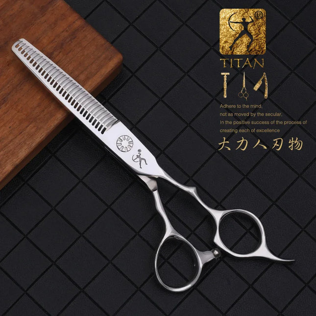 Titan Hair Thinning Scissors with Beard Ball Screw VG10 Steel