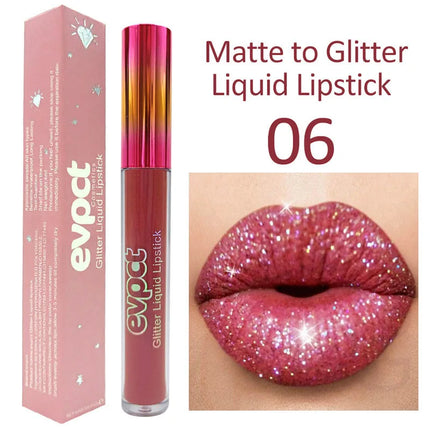 OWOSC 15 Colors Lip Gloss Long Lasting Waterproof Lip Gloss Shiny Gloss Matte Liquid Lipstick Metallic Beauty Makeup Lipstick