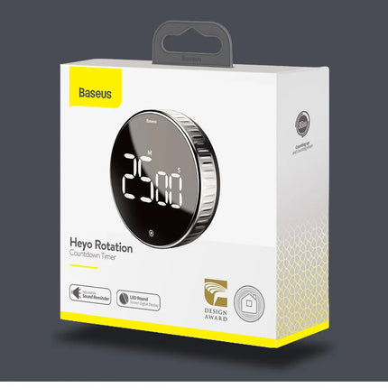Baseus Magnetic Kitchen Timer Rotation Countdown Digital Timer Alarm Cooking Timer Clock Study Baking Reminder Stopwatch Clock