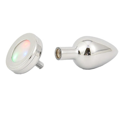 LED Light Anal Plug Stainless Steel Butt Plug Prostate Massage Sex Toys For Women Men Gay Adult toys BDSM Anal Butt Plug