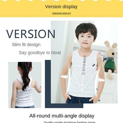 Fashion Children T-shirts for Girls Candy Color Baby Boys Graphic Tee Cotton Vest Tops Kids Summer Clothes Sleeveless T-Shirt
