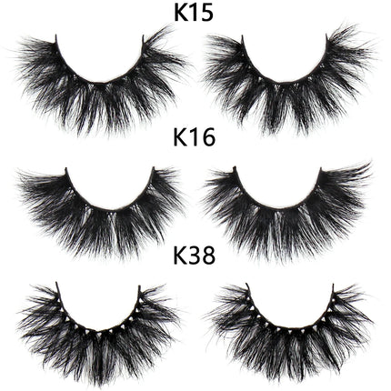 FOXESJI Makeup Eyelashes 3D Mink Eye Lashes Fluffy Soft Wispy Natural Lashes Extension Reusable Fake Lashes Mink False Eyelashes