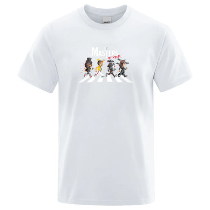 Freddie Mercury T-Shirt 2023 Fan Queen The Masters of Rock Road Men's Print T Shirt Short Sleeve Summer Cotton Clothing Tops Tee