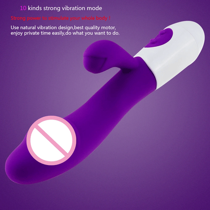 Vibrator Dildo for Women G-Spot Vibrator Clitoral Stimulator Vibrating Wand 10 Mode Rabbit Vibrators Adult Sex Toy for Men Women