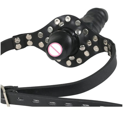 Double-Ended Mouth Gag Strapon Dildo Plug Bdsm Bondage Deep Throat Penis Harness Erotic Product Sex Toys for Couples Adult Games