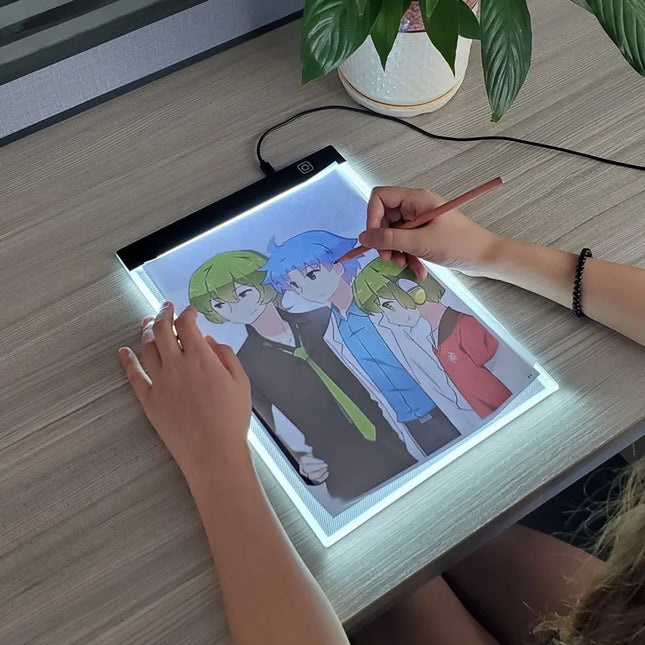 LED photocopying table drawing board children's light-transmitting copying table brightness adjustable night light notepad toy