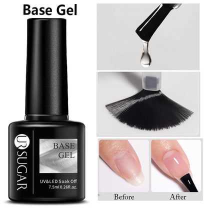 UR SUGAR 7.5ml Dark Wine Red Nail Gel Polish Autumn Gel Paint Nail Art Semi Permanent Nail Art Manicure Soak Off LED UV Nail Gel