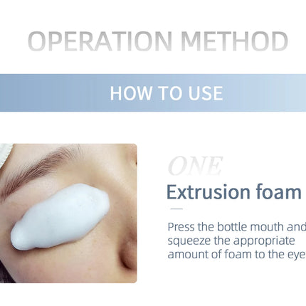 NAGARAKU Eyelash Extension Cleansing Mousse Shampoo Foam Pro Eyelashes Cleaner Bubble Non-irritation Gentle Fast Clean