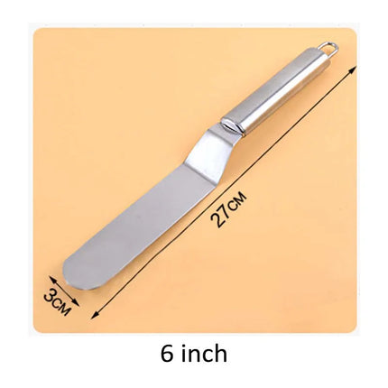 Baking Accessories Stainless Steel Cake Spatula Butter Cream Icing Frosting Knife Smoother Kitchen Pastry Cake Decoration Tools