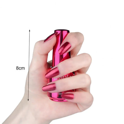 20ml Nail Polish Metallic Mirror Effect Lasting Nail Decor Quick Drying Nail Art Polish Makeup Tool