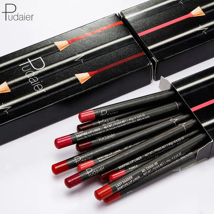Pudaier Lip Liner Waterproof Durable Decolorization Nude Lip Gloss Matte Lipliner Lipstick Pen Hot Selling