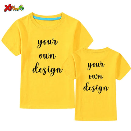 Custom long sleeve Shirt Kids Personalized photo Shirt Children's T-shirt name clothing Girl Boy shirt Toddler logo Design Shirt