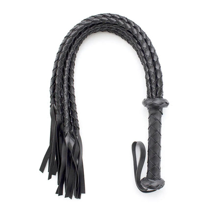80CM Long Leather Hand-Knitted 8Tails Whip BDSM Fetish Flogger Adult Erotic Toys For Couples Slave SM Queen Master Spank