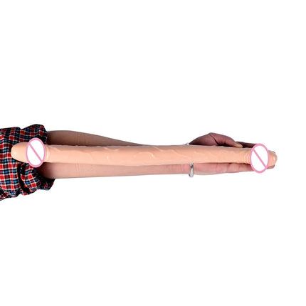 Double Head Dildo Long Jelly Realistic Dildo Double Ended Dildo Flexible Big Penis for Women Masturbator Sex Toys for Lesbian