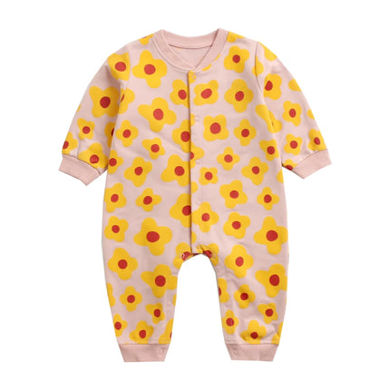 Sanlutoz Cartoon Baby Rompers Cotton Long Sleeve Infants Jumpsuits Cute Autumn Winter Toddler Clothes