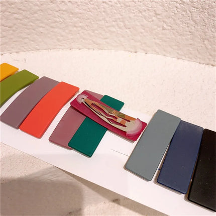 10Pcs/Set Baby Girl Hair Clips Kid Cute Colorful Hairpins Water Droplets Bangs Barrette Headdress Children Hairs BB Clip Hairpin