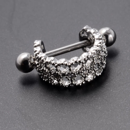 1pc Ear Tragus Cartilage Ring Stainless Steel Barbell With Cz Hoop Cartilage Cuff Piercing Helix Daith Rook Lobe Earrings