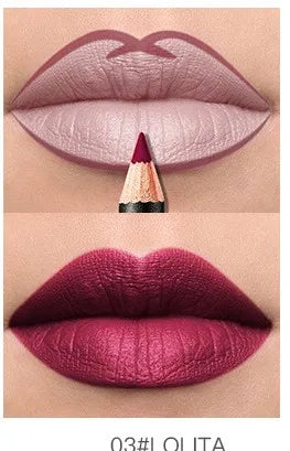Pudaier Lip Liner Waterproof Durable Decolorization Nude Lip Gloss Matte Lipliner Lipstick Pen Hot Selling