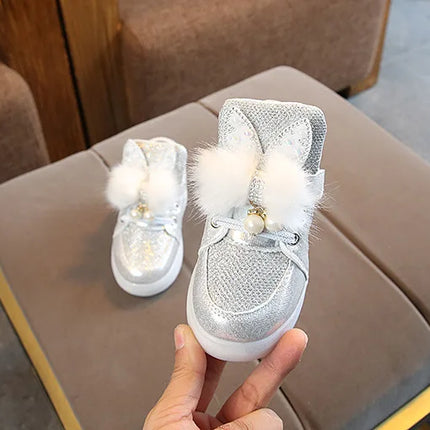 Children's Led Sneakers Girls Glowing Kids Shoes for Girls Luminous Girls Sneakers Baby Kid Shoes with Backlight Sole