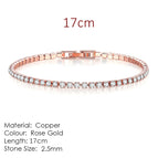 2.5mm RoseGold 17cm