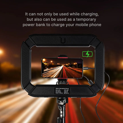Ulanzi U-200 Ring Light Photography Led Video light BI-color Camera With phone clip cold shoe for Youtube Live Rig lamp