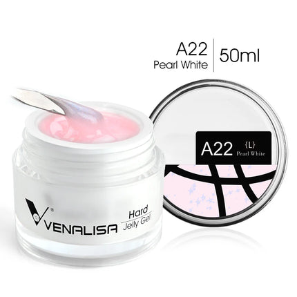 50ml TPO Free Jelly Nail Extension Gel Nail Builder French Nail Gum Venalisa Clear Natural Color Soak Off UV Construction Gel