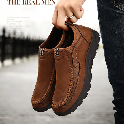 Men Casual Shoes Breathable Loafers Sneakers 2023 New Fashion Comfortable Flat Handmade Retro Leisure Loafers Shoes Men Shoes