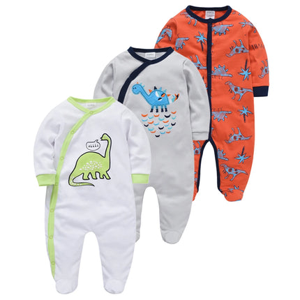 5pcs Honeyzone Winter Toddler Animal Footies New Born Baby Clothes Set Soft Breathable Pyjama Ubranka Dla Niemowlat Clothing Set