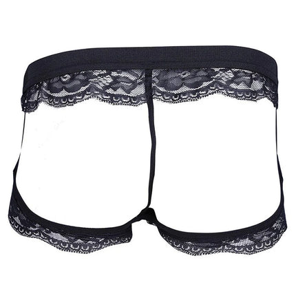 Men's Sexy Panties Sissy Underwear Lace Thongs Enhance Pouch Bikini Briefs Underpants Male Breathable                  Underwear