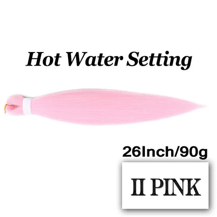 Braiding Hair Pre-stretched 26 Inch Hair Extensions for Afro Crochet Braids Synthetic Hair DIY Purple Pink Peach Red Jumbo Braid