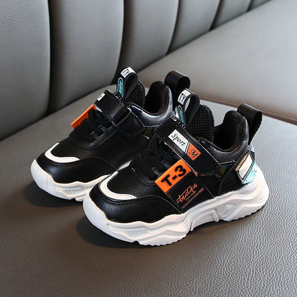 Comfortable fashion artificial leather baby sneakers shoes autumn winter boys and girls sports toddler sneakers shoes for baby