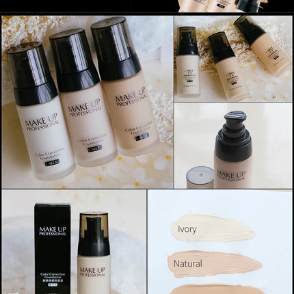 LAIKOU Makeup Base Face Liquid Foundation BB Cream Concealer Moisturizer Oil-control Whitening Waterproof Maquiagem Makeup 40g