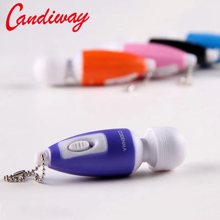 3pcs Mini Magic Wand Face Massage clitoris GSpot tiny AV Vibrator Secret Solo masturbation Keychain pocket Sex Toys For women
