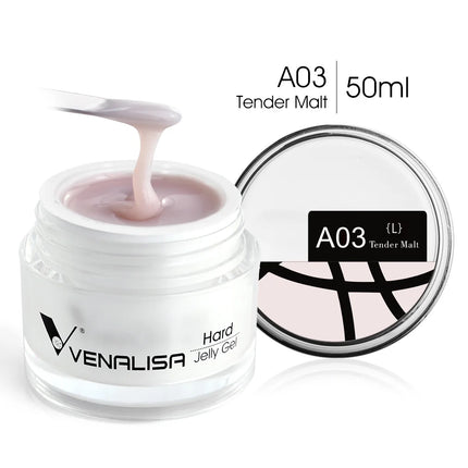 50ml TPO Free Jelly Nail Extension Gel Nail Builder French Nail Gum Venalisa Clear Natural Color Soak Off UV Construction Gel