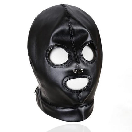 Bdsm Mask With Gag,Gear Bondage,Role Play Hood Padded Blindfold,Sex Toys For Couples,Head Harness SM Products