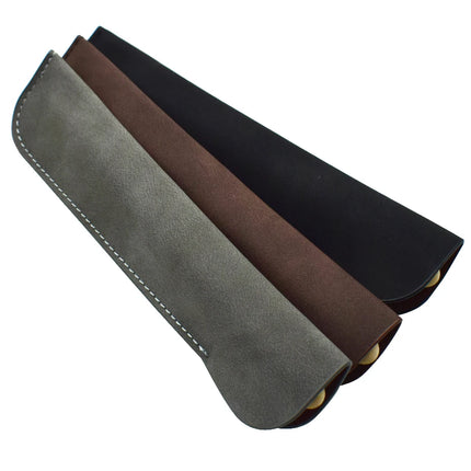 Soft Pencil Case Holder For One Pen PU Leather Pencilcase Writing Materials Stationery Storage Bag Office School Supplies Gift