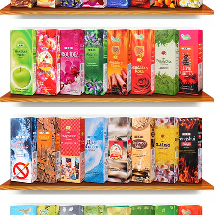 Y 20 Sticks Indian Incense White Sage Meditation Lavender Yoga Sea Breeze Love Incense Purifying Air Deodorization Aromatherapy