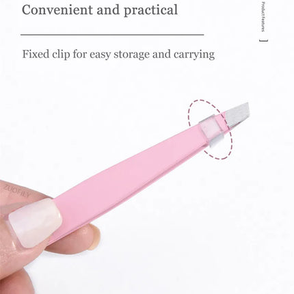1pc Stainless Steel Eyebrow Tweezer Face Hair Removal Tweezers Colorful Makeup Eyelash Tweezer Eye Brow Clips Makeup Tools