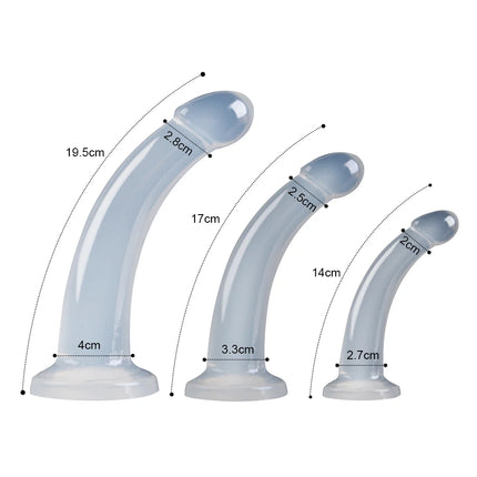 Erotic Jelly Dildo Realistic Cock Toys Soft Strapon Artificial Penis Suction Cup Large Dildo Bullet Vibrator Sex Toys for Women